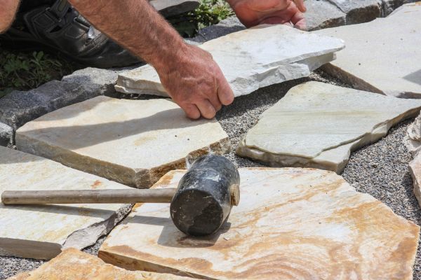 Stone Sidewalk Installation in Castle Rock